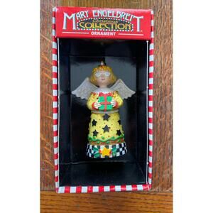Kurt Adler Mary Engelbreit Gift Angel Christmas Collection Ornament New In Box